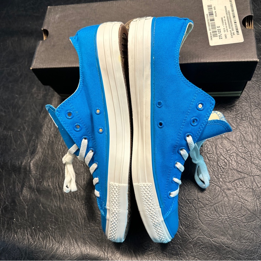 NTW/Box Converse All-Star Chuck Taylor Sp Ox Blue Sz 13 Men’s Sz 15 Women’s - Picture 4 of 7